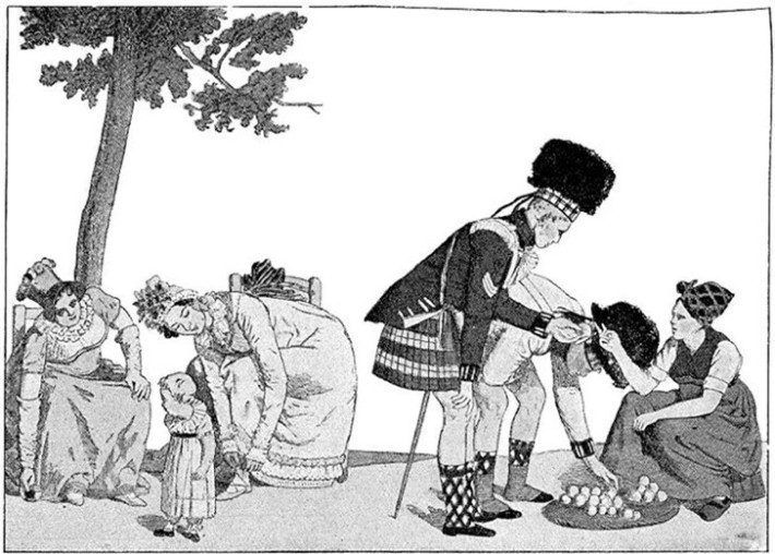 Tồn tại khái niệm “True Scotsmen”: Ban đầu, những chiếc váy kilt này là biểu tượng cho những chiến binh, binh sĩ Scotland từ thế kỷ XVI. Họ chỉ mặc mỗi chiếc váy caro xếp ly, không hề mặc thêm đồ lót hay bất cứ thứ gì khác. Vì vậy, họ được gọi là “True Scotsmen”, tạm dịch là Người Scotland thực thụ.