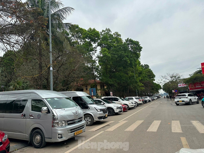 Do vậy, tuy không được phép đỗ ô tô, nhưng hiện nay vỉa hè phố Đặng Thai Mai đang bạt ngàn ô tô đỗ dày đặc.