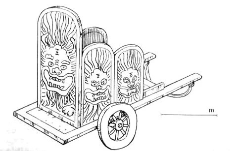 Chiến xa cá nhân với những tấm khiên dài che chắn.