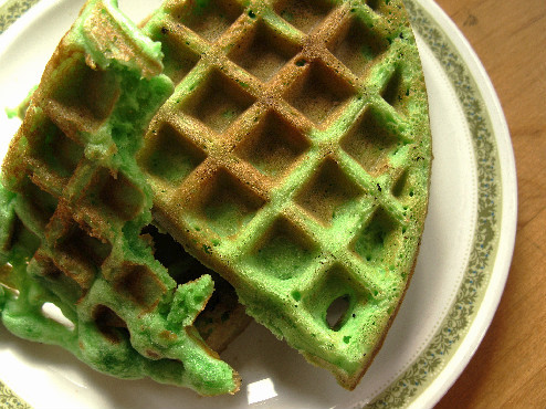 Bánh Pandan Waffle.