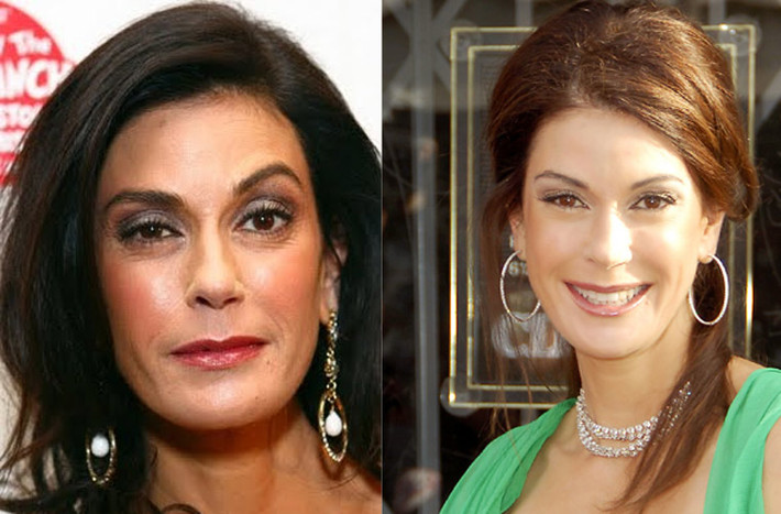 Ngôi sao Những bà nội trợ kiểu Mỹ Teri Hatcher càng già càng nhìn rõ mắt to mắt nhỏ.