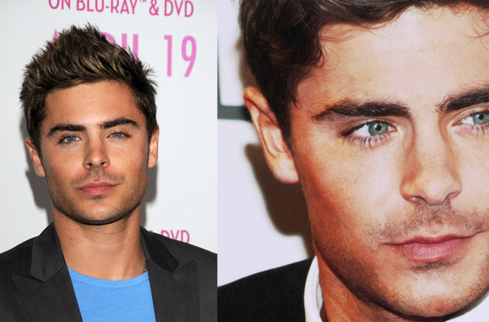 Điển trai là thế, mắt xanh ngăn ngắt đẹp là thế nhưng khi nhìn kỹ hóa ra Zac Efron cũng bị mắt to mắt nhỏ.