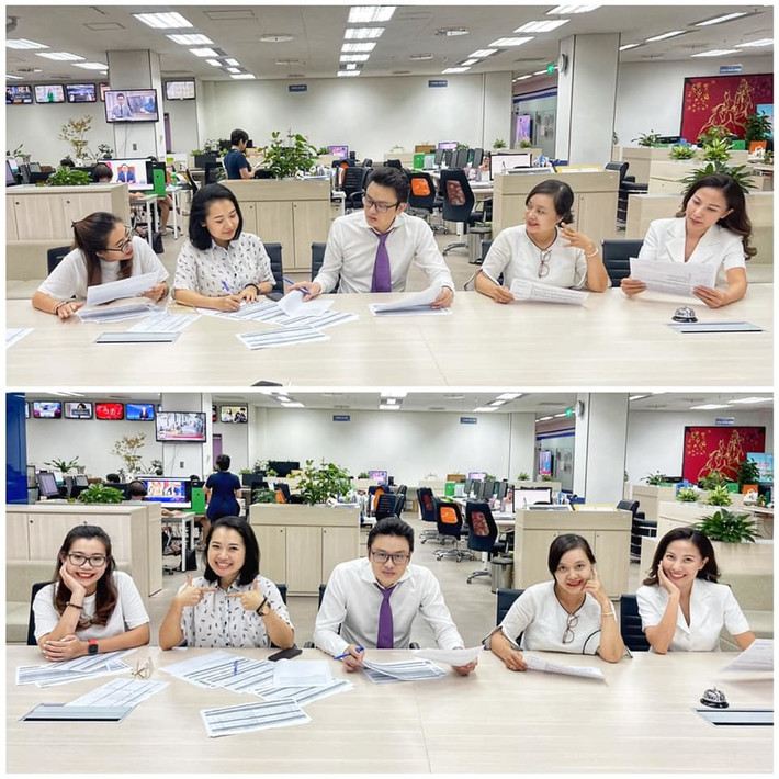 BTV Hữu Bằng và đồng nghiệp tại VTV.