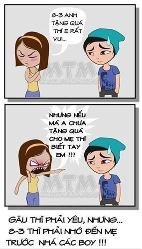 Nhớ đến những người phụ nữ yêu thương.