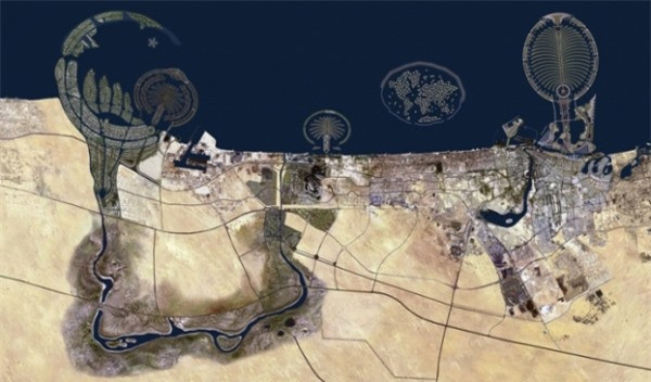 Hình ảnh nhìn từ trên cao của Dubai