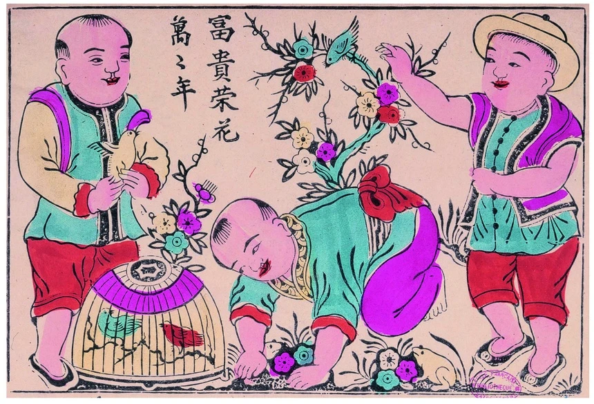 Lời chúc tụng năm mới qua tranh dân gian