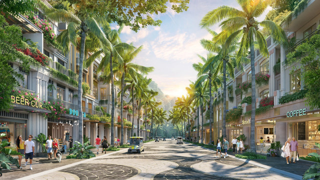 Ngôn ngữ thiết kế khéo léo chuyển tải chất liệu văn hóa bản địa. (Ảnh: Sun Property) 3.jpg