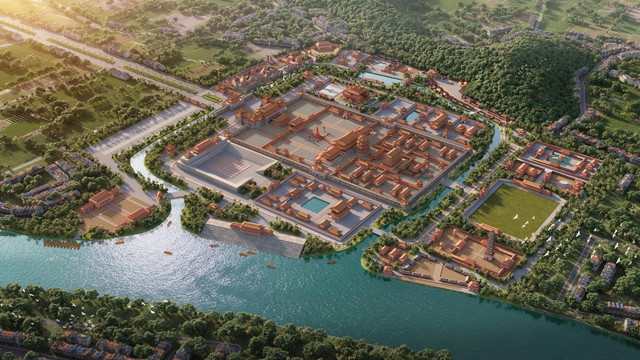 Sun Mega City nổi bật với quần thể phỏng dựng Hoàng Thành Thăng Long. (Ảnh: Sun Property) 4.jpg