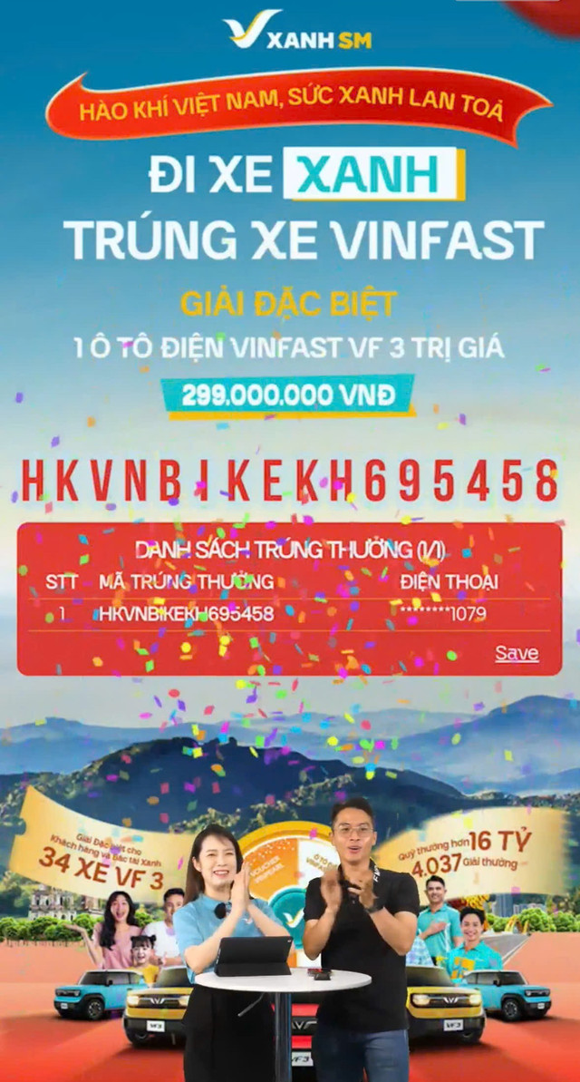 22 phiên quay số của chương trình “Hào khí Việt Nam – Sức Xanh lan tỏa” sẽ được phát trực tiếp trên fanpage Xanh SM anh-1-2664.jpg