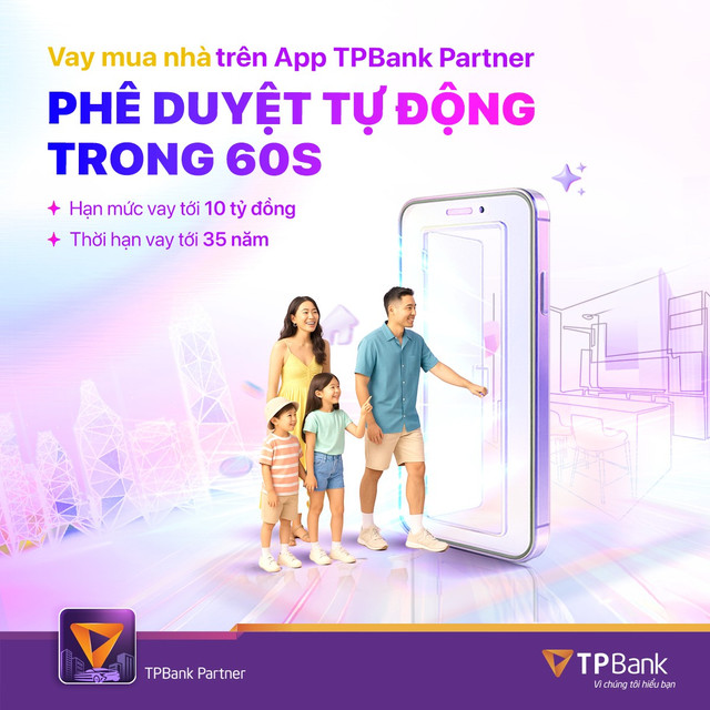 TPBank mang đến giải pháp vay mua nhà dự án qua ứng dụng TPBank Partner. anh-1.jpg