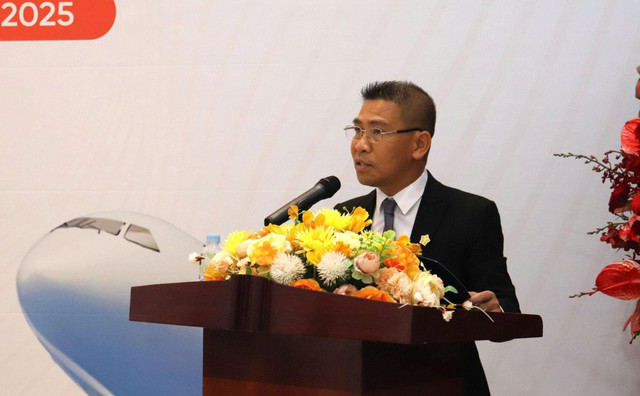 Ông Đặng Đình Việt, CEO Crystal Holidays Holdings, phát biểu tại lễ ký kết. Ảnh: Ánh Dương 3.jpg