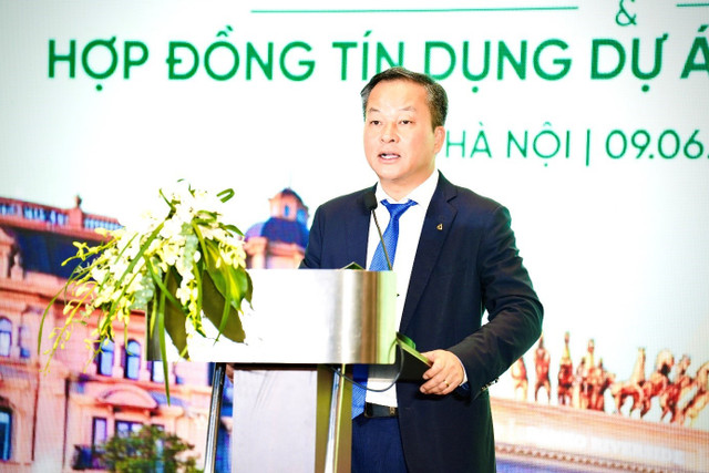 Ông Nguyễn Việt Cường – Phó Tổng Giám đốc Vietcombank phát biểu tại sự kiện. 5.jpg