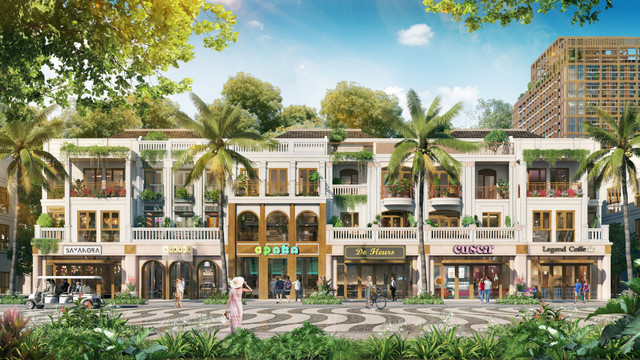 Các căn nhà phố nổi bật với mặt tiền thoáng rộng từ 7,5m trở lên (Ảnh: Sun Property) 5.jpg