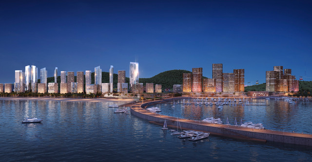 Quần thể Sun Elite City sở hữu vị trí đắt giá ôm trọn bờ biển Bãi Cháy. (Ảnh: Sun Property) sc-pv-03-tongthe.jpg