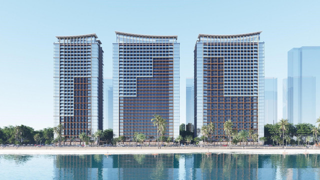 Phối cảnh 3 tòa tháp căn hộ thuộc tổ hợp Sun Centro Town 4.jpg
