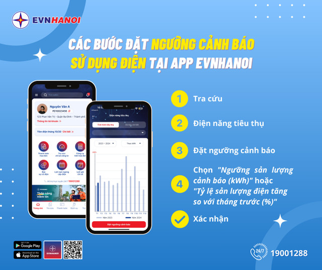 Tính năng “Đặt ngưỡng cảnh báo” trên App EVNHANOI cai-dat-nguong-canh-bao.png