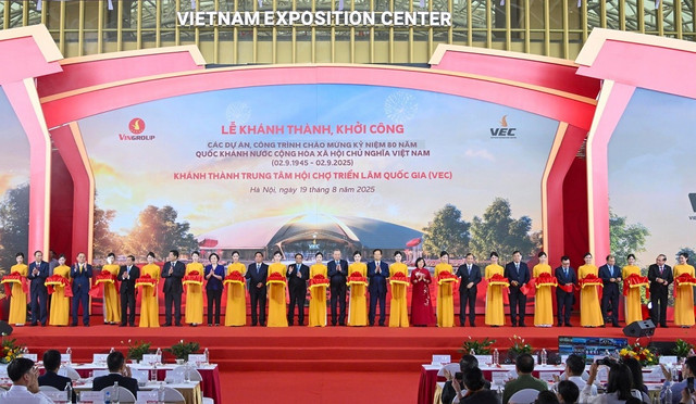 Trung tâm Hội chợ Triển lãm Quốc gia vừa khánh thành ngày 19/8, là minh chứng cho uy tín và năng lực triển khai của Vingroup 11.jpg