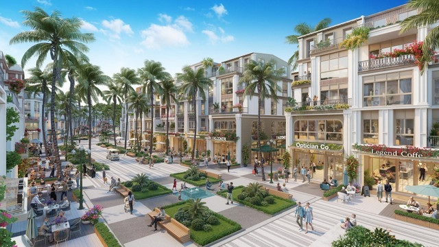 Nhà phố Phường Dệt thu hút với thiết kế tinh tế, đậm nét phương Đông. (Ảnh: Sun Property) s1.jpg