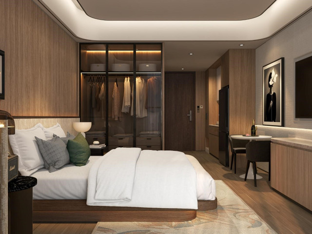 Mọi chi tiết trong thiết kế căn hộ đều được trau chuốt tỉ mỉ, phản chiếu gu sống tinh tế của chủ nhân. (Ảnh minh họa: Sun Property) 5.jpg