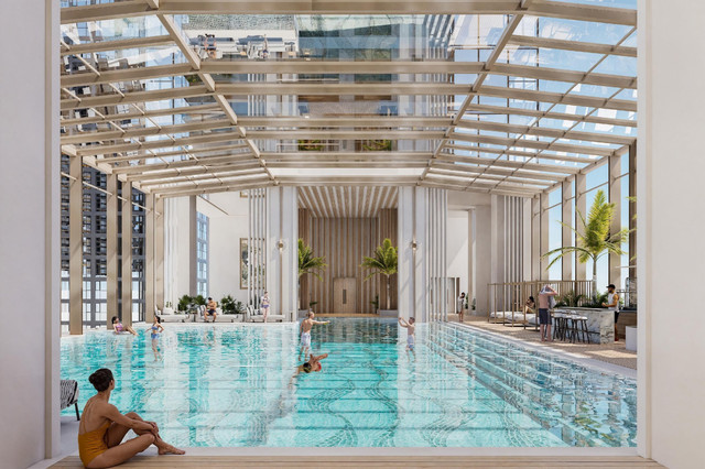 Sun Feliza Suites tích hợp bể bơi, gym – spa, lounge thư giãn… trong một tổng thể tiện ích khép kín. (Ảnh: Sun Property) 3.jpg
