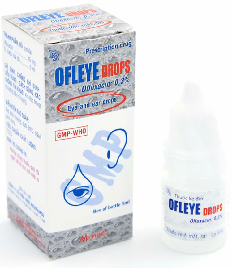 Thuốc nhỏ mắt, tai Ofleye Drops. Nguồn medipharco.vn Thuốc nhỏ mắt, tai Ofleye Drops. Nguồn medipharco.vn