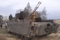 Rợn người trước "pháo đài" vũ khí tự chế của phiến quân Hồi giáo IS