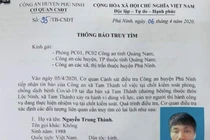 Truy tìm thanh niên hành hung cán bộ chốt kiểm dịch COVID-19