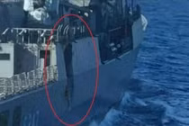 Khinh hạm Thổ bị thủng lỗ lớn sau va chạm với tàu chiến Hy Lạp