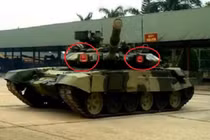 Lần đầu tiên xe tăng T-90 Việt Nam xuất hiện với “cặp mắt đỏ” đắt giá