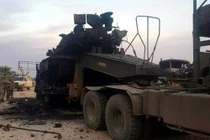 Đoàn xe thiết giáp Thổ Nhĩ Kỳ bị bắn nát vụn khi chưa kịp tham chiến ở Syria 