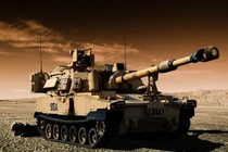 Pháo tự hành M109A7 Paladin 155mm của Mỹ hạ được cả máy bay 