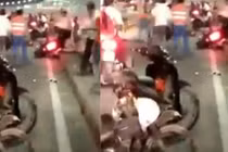 Xôn xao clip hỗn chiến vì va chạm trong hầm Thủ Thiêm