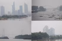 Loạt biểu tượng ở Sài Gòn bị sương mù che phủ