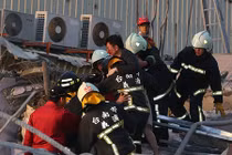 Hiện trường vụ động đất làm rung chuyển Đài Loan