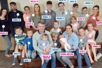 Chùm ảnh gia đình đông con nhất nước Anh