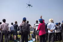 Chùm ảnh triển lãm hàng không đầu tiên ở Triều Tiên