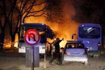 Hiện trường vụ đánh bom xe kinh hoàng ở Thổ Nhĩ Kỳ