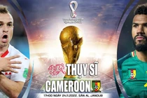 Soi kèo Thụy Sĩ vs Cameroon 17h 24/11 bảng G World Cup 2022