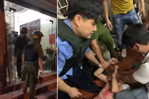 Nam thanh niên đâm chủ tiệm cầm đồ rồi lên tầng 2 cố thủ