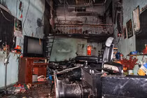 Hiện trường nơi đôi tình nhân thương vong sau tiếng nổ lớn