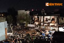 Bên trong đống đổ nát sau vụ nổ khiến 7 người thương vong