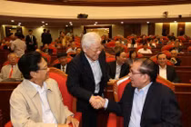 Hình ảnh Tổng bí thư, Chủ tịch nước gặp mặt cán bộ lãnh đạo nghỉ hưu