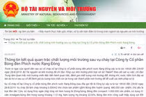 Bộ TN&MT sửa kết quả vụ cháy công ty Rạng Đông?