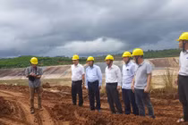 Sụt lún tại khu vực hồ chứa bùn đỏ Nhà máy Alumin Nhân Cơ 