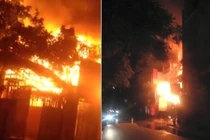 Hà Nội: Cháy nhà hàng, phát tiếng nổ lớn