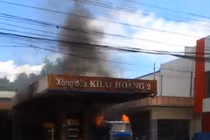 Cháy cây xăng ở Quảng Nam, nhiều người hoảng loạn tháo chạy