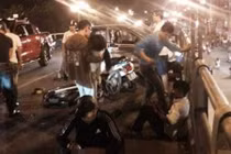 Tin mới nhất vụ “taxi điên” gây tai nạn trên cầu vượt Thái Hà