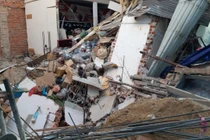 Hiện trường vụ sập nhà kinh hoàng ở Đà Nẵng