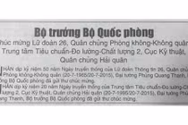 Bộ trưởng Phùng Quang Thanh gửi thư chúc mừng hai ĐV quân đội