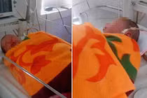 Bàng hoàng phát hiện bé trai còn nguyên dây rốn ở vệ đường